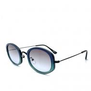Солнцезащитные очки , синий, зеленый Smakhtin'S eyewear & accessories