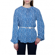 Блуза  , размер 52, синий Galar