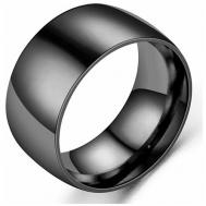 Кольцо помолвочное , нержавеющая сталь, подарочная упаковка, размер 20, черный TASYAS