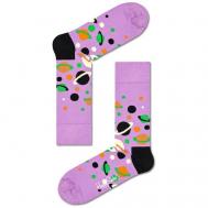 Женские носки , размер 36-40, мультиколор, фиолетовый HAPPY SOCKS
