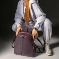 Рюкзак  тоут  JATE004, натуральная кожа, отделение для ноутбука, вмещает А4, внутренний карман, бордовый J. Audmorr