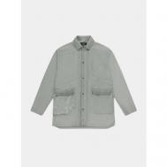 куртка-рубашка , демисезон/лето, силуэт свободный, карманы, размер S, серый A Cold Wall