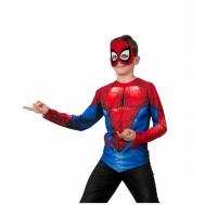 Карнавальный костюм  для мальчиков Человек Паук Марвел (Костюм, головной убор) р.110-56 Batik