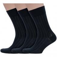 Мужские носки , 3 пары, размер 27, черный Sergio di Calze