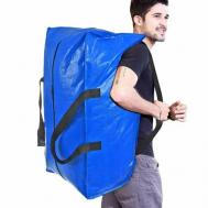 Сумка-баул сумка-рюкзак , 95 л, 38х33х72 см, водонепроницаемая, синий Lares Tx