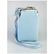 Сумка  клатч  повседневная, внутренний карман, голубой Тревожный чемоданчик