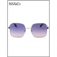 Солнцезащитные очки , квадратные, оправа: металл, с защитой от УФ, градиентные, для женщин, золотой Max&Co