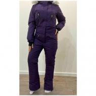 Комбинезон , зимний, утепленный, размер 46, фиолетовый Nhim Fashion