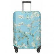 Чехол для чемодана , размер S, синий, мультиколор Gianni Conti