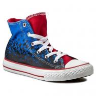 Кеды , размер 1US (32EU), синий, красный Converse