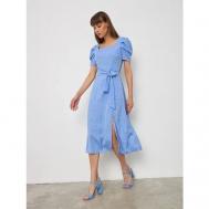 Платье-футляр , повседневное, классическое, полуприлегающее, миди, размер 46, синий Brandberry