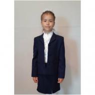 Школьный пиджак , размер 146-34, синий АО Русь