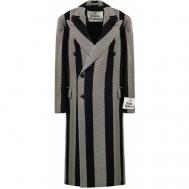 Пальто  , шерсть, средней длины, размер 46, черный Vivienne Westwood