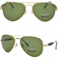 Солнцезащитные очки , авиаторы, оправа: металл, с защитой от УФ, золотой Нет бренда