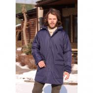 Куртка  демисезонная, оверсайз, быстросохнущая, водонепроницаемая, герметичные швы, ветрозащитная, размер 48/50, синий KL.OK