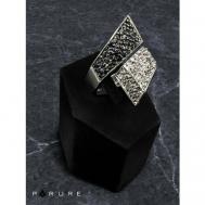 Кольцо , бижутерный сплав, искусственный камень, серебряный PARURE