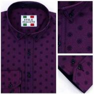 Рубашка , размер S, фиолетовый Stile Italiano
