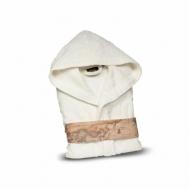 Халат , капюшон, карманы, банный халат, размер S/M, белый ALVIERO MARTINI 1a CLASSE