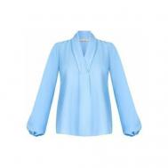 Блуза  , размер L, голубой Rinascimento