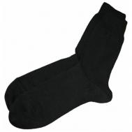 Мужские носки , 10 пар, классические, вязаные, ослабленная резинка, размер 27-29, черный Тульский трикотаж