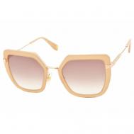Солнцезащитные очки  MJ 1065/S, бабочка, с защитой от УФ, градиентные, для женщин, коричневый Marc Jacobs