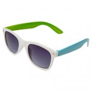 Солнцезащитные очки , вайфареры, оправа: пластик, зеленый PlayToday