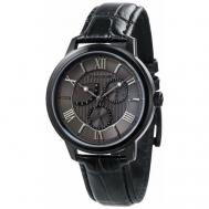 Наручные часы  ES-8060-06, черный, коричневый Earnshaw