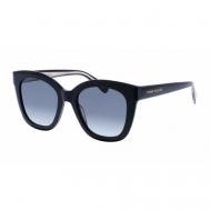 Солнцезащитные очки , квадратные, оправа: пластик, градиентные, для женщин, черный Tommy Hilfiger