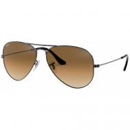 Солнцезащитные очки , авиаторы, оправа: металл, градиентные, с защитой от УФ, коричневый Ray-Ban