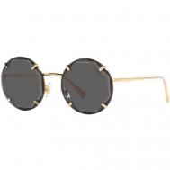 Солнцезащитные очки , круглые, оправа: металл, для женщин, золотой Tiffany