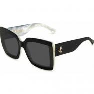 Солнцезащитные очки , прямоугольные, оправа: пластик, с защитой от УФ, для женщин, черный Jimmy Choo
