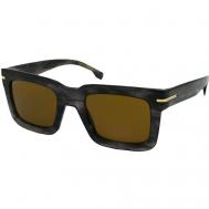 Солнцезащитные очки , квадратные, оправа: пластик, с защитой от УФ, черный BOSS