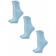 Носки , 3 пары, 3 уп., размер 2-M (38-40), голубой KarmeN