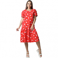 Платье , размер 50, красный Elena Tex