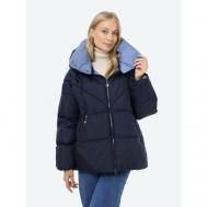 куртка  , демисезон/зима, силуэт свободный, размер 44, синий Vitacci