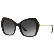 Солнцезащитные очки , бабочка, оправа: пластик, градиентные, с защитой от УФ, для женщин, черный Dolce&Gabbana