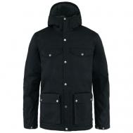 куртка , демисезон/зима, силуэт прямой, подкладка, внутренний карман, капюшон, карманы, манжеты, размер L, черный FJALLRAVEN