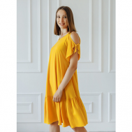 Платье , размер 48, желтый Совушка Трикотаж