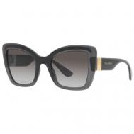 Солнцезащитные очки DOLCE & GABBANA, бабочка, оправа: пластик, градиентные, для женщин, черный Dolce&Gabbana