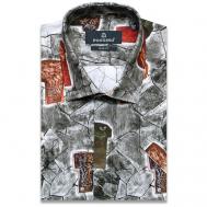 Рубашка , размер (50)L, серый Poggino