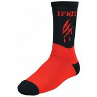 Носки , размер 42-43, черный, красный Ifrit