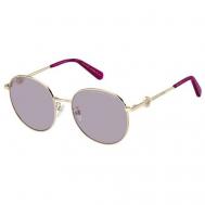 Солнцезащитные очки , круглые, оправа: металл, для женщин, золотой Marc Jacobs