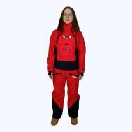 Комбинезон , зимний, силуэт полуприлегающий, карман для ски-пасса, мембранный, утепленный, водонепроницаемый, размер XL, красный, черный Snow Headquarter