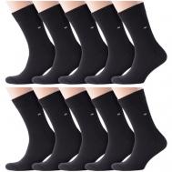 Мужские носки , 10 пар, махровые, размер 27 (41-43), черный RuSocks