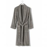 Халат , длинный рукав, банный халат, размер S/M, серый Hamam