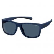Солнцезащитные очки , прямоугольные, оправа: пластик, для мужчин, синий Polaroid