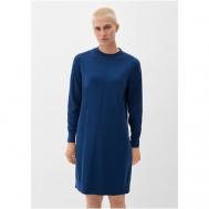 Платье , в классическом стиле, свободный силуэт, мини, размер 34 (XS), синий s.Oliver