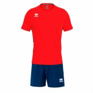 Форма  волейбольная, шорты и футболка, размер S, красный Errea