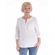 Блуза , размер 50, белый LASKITA