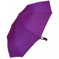Зонт , полуавтомат, 3 сложения, купол 102 см., 9 спиц, система «антиветер», чехол в комплекте, для женщин, фиолетовый, бордовый Lantana Umbrella
